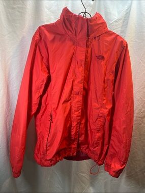 The North Face Bright Red Hooded Shell Jacket